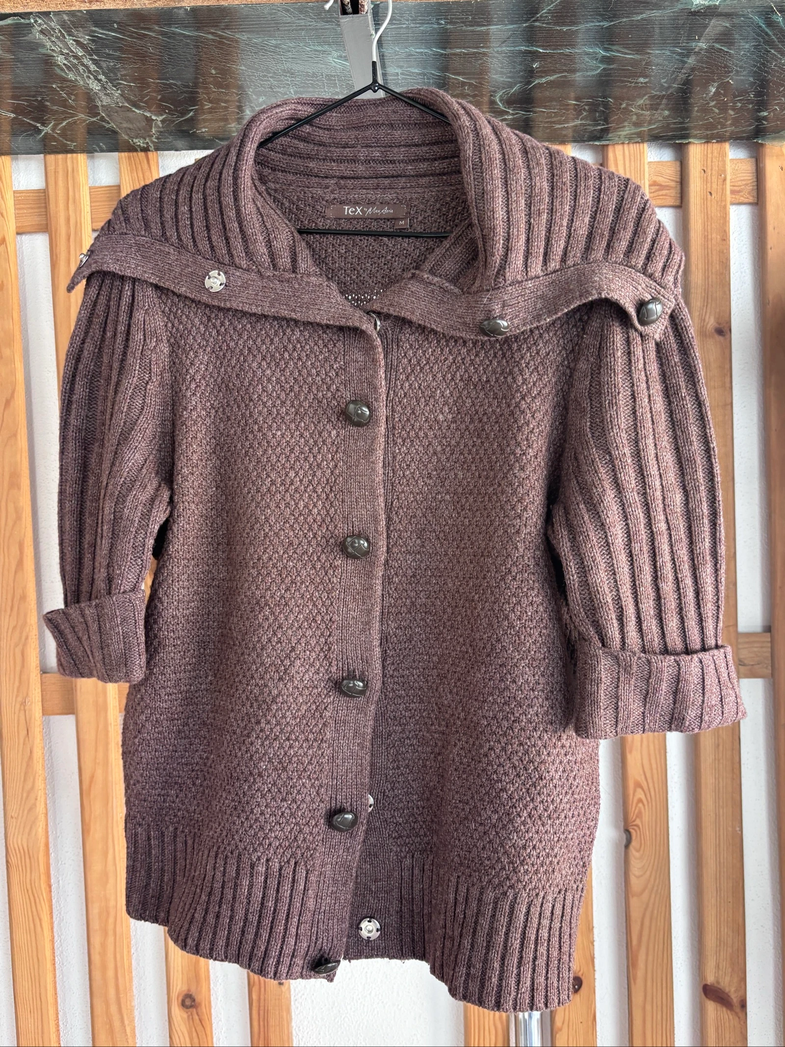 cardigan de malha tex M 